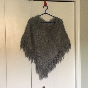 Grey poncho
